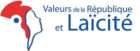 Logo de la formation Valeurs de la R&eacute;publique et la&iuml;cit&eacute;, avec une Marianne