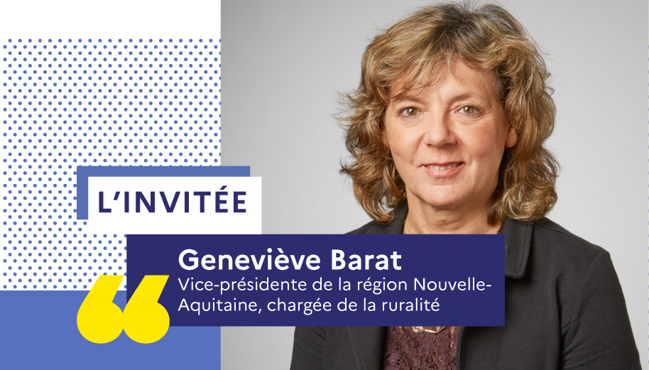 Portrait de Genevi&egrave;ve Barat, vice-pr&eacute;sidente r&eacute;gion Nouvelle-Aquitaine