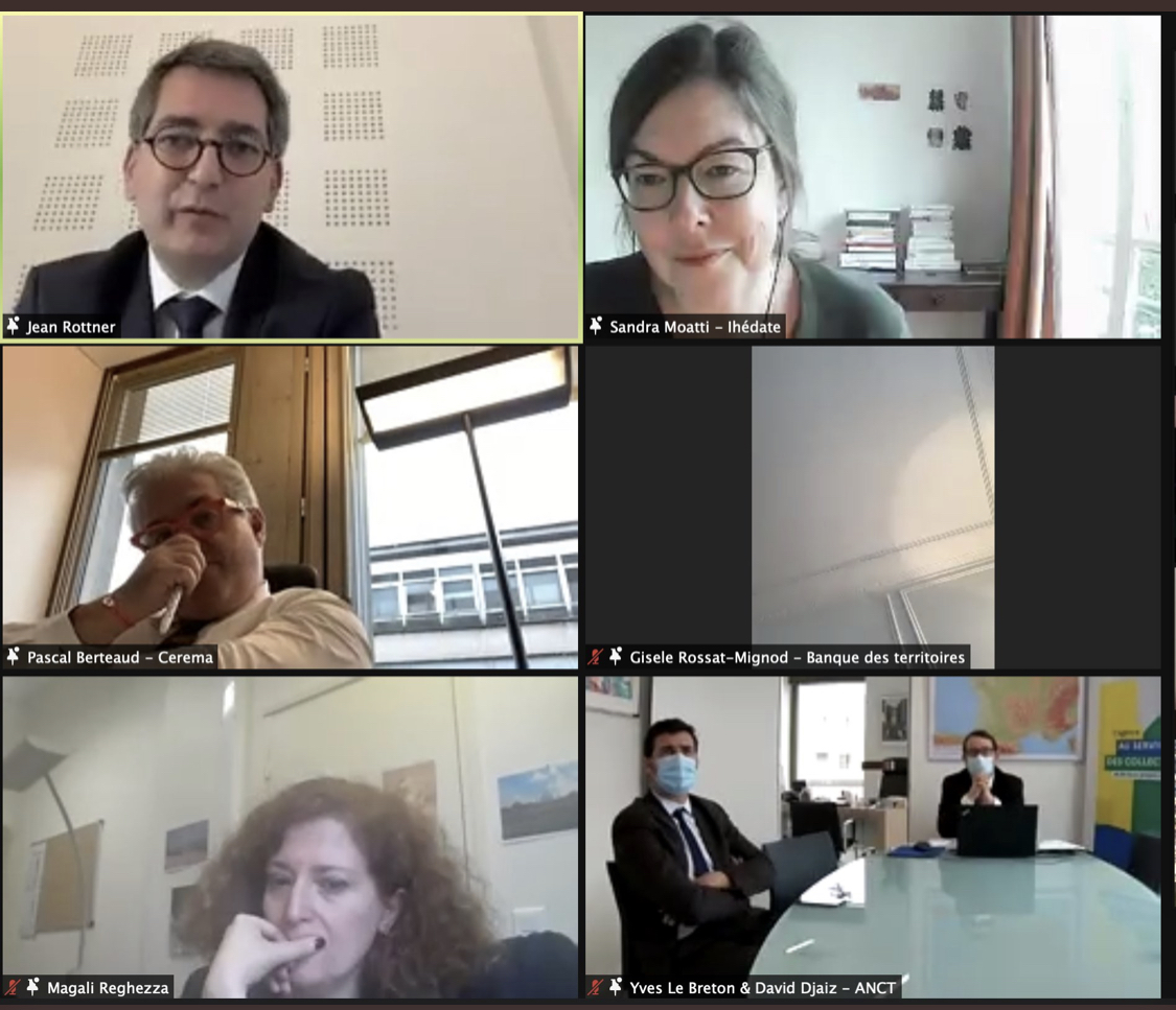 Capture des &eacute;crans de diff&eacute;rents intervenants de la visioconf&eacute;rence
