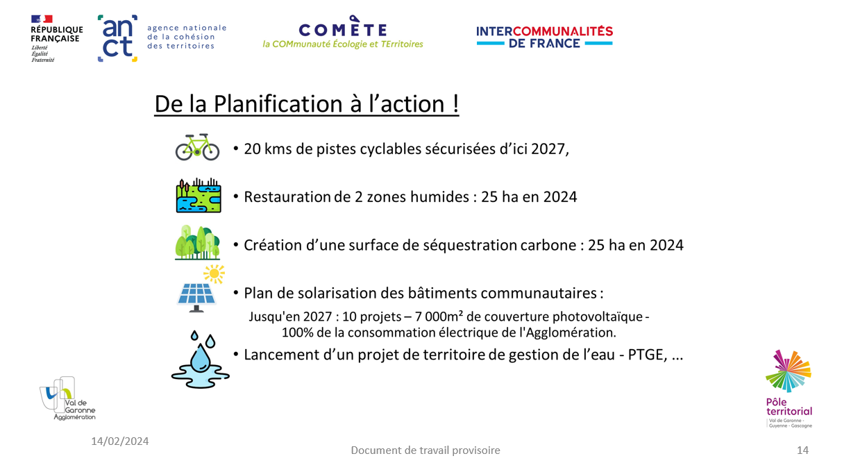 Val de garonne Agglom&eacute;ration Exemples
