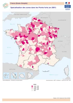 Sp&eacute;cialisation des zones dans les Points forts