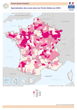 Sp&eacute;cialisation des zones dans les Points faibles