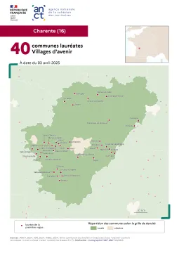 Communes labellis&eacute;es Villages d'avenir : Charente