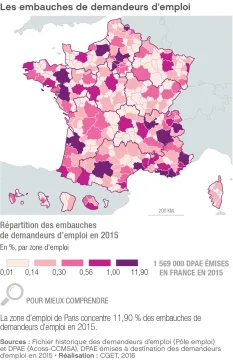 Les embauches de demandeurs d'emploi
