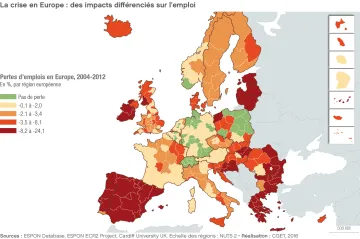 La crise en Europe : des impacts diff&eacute;renci&eacute;s sur l'emploi