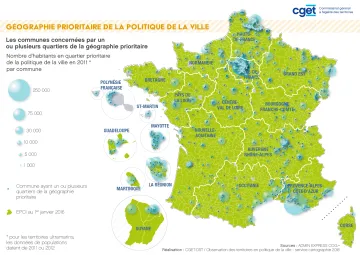 G&eacute;ographie prioritaire de la politique de la ville