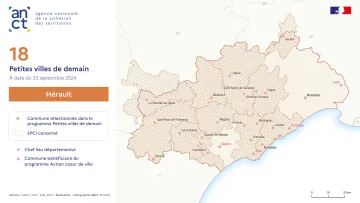 D&eacute;ploiement du dispositif Petites villes de demain : H&eacute;rault