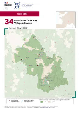 Communes labellis&eacute;es Villages d'avenir : Is&egrave;re