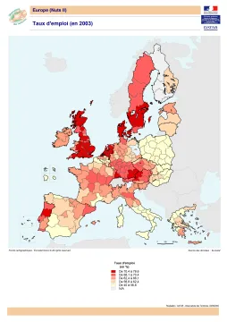 Taux d'emploi en 2003