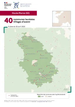 Communes labellis&eacute;es Villages d'avenir : Haute-Marne