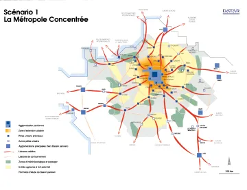 La M&eacute;tropole Concentr&eacute;e (Sc&eacute;nario 1)
