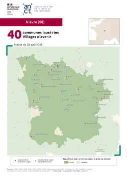 Communes labellis&eacute;es Villages d'avenir : Ni&egrave;vre