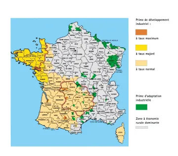 Prime de d&eacute;veloppement industriel et prime d'adaptation industrielle, d&eacute;cret du 21 mars 1969