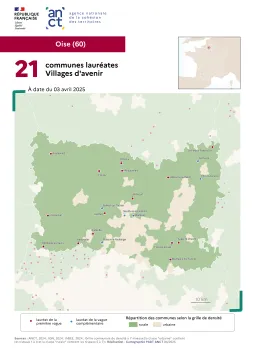 Communes labellis&eacute;es Villages d'avenir : Oise