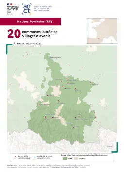 Communes labellis&eacute;es Villages d'avenir : Hautes-Pyr&eacute;n&eacute;es