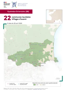 Communes labellis&eacute;es Villages d'avenir : Pyr&eacute;n&eacute;es-Orientales
