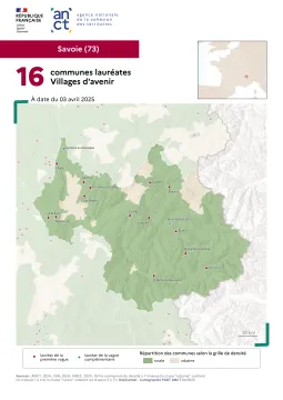Communes labellis&eacute;es Villages d'avenir : Savoie
