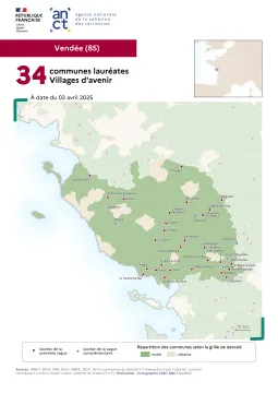 Communes labellis&eacute;es Villages d'avenir : Vend&eacute;e