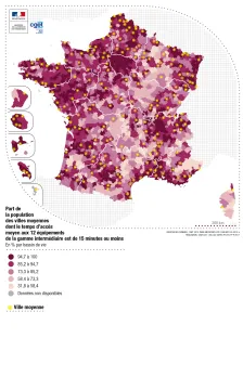 Accessibilit&eacute; des villes moyennes
