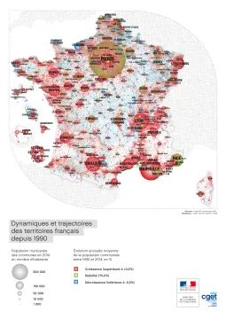 Dynamiques et trajectoires des territoires fran&ccedil;ais depuis 1990
