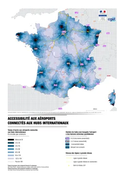 Accessibilit&eacute; aux a&eacute;roports connect&eacute;s aux hubs internationaux