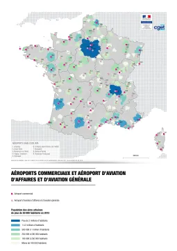 A&eacute;roports commerciaux et a&eacute;roport d'aviation d'affaires et d'aviation g&eacute;n&eacute;rale