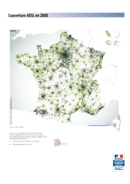 Couverture ADSL en 2008