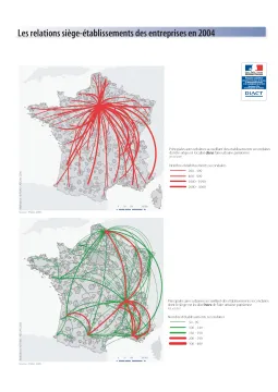 Les relations si&egrave;ge-&eacute;tablissements des entreprises en 2004