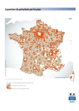 Couverture du p&eacute;riurbain par les pays