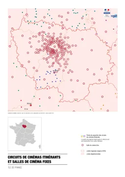 CNC_Salles_fixes_IDF Circuits de cin&eacute;mas itin&eacute;rants et salles de cin&eacute;ma fixes dans la r&eacute;gion Ile-de-France