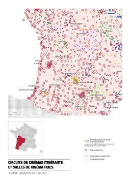 Circuits de cin&eacute;mas itin&eacute;rants et salles de cin&eacute;ma fixes dans la r&eacute;gion Nouvelle-Aquitaine