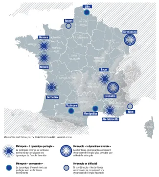 Typologie de 12 m&eacute;tropoles