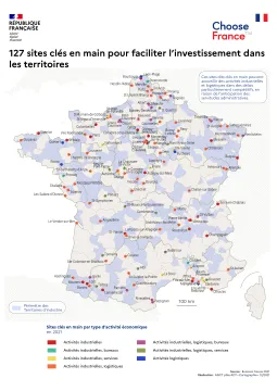 127 sites cl&eacute;s en main pour faciliter l'investissement dans les territoires