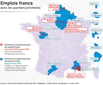 Emplois francs dans les quartiers prioritaires