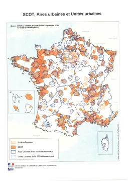 SCOT, Aires urbaines et Unit&eacute;s urbaines