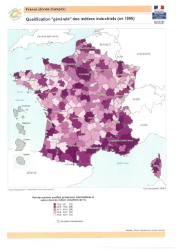 Qualification "g&eacute;n&eacute;rale" des m&eacute;tiers industriels en 1999