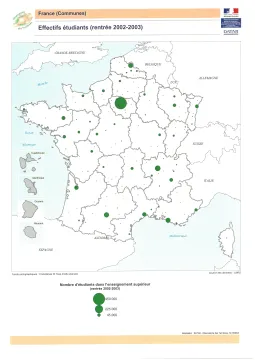 Effectifs &eacute;tudiants (rentr&eacute;e 2002)