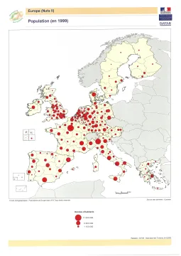 Population par NUTS II en 1999
