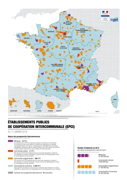 Cartographie des EPCI en 2016