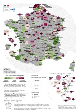 Villes moyennes et scores de fragilit&eacute;