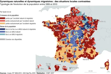 Dynamiques naturelles et dynamiques migratoires : des situations locales contrast&eacute;es