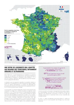 Une offre de logements mal adapt&eacute;e aux besoins des territoires, notamment urbains et ultramarins