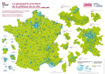 G&eacute;ographie prioritaire de la politique de la ville