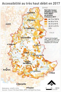 Accessibilit&eacute; au tr&egrave;s haut d&eacute;bit en 2017