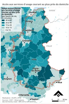 Acc&egrave;s aux services d'usage courant au plus pr&egrave;s du domicile