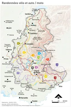 Randonn&eacute;es v&eacute;lo et auto / moto