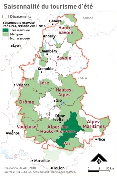 Saisonnalit&eacute; du tourisme d'&eacute;t&eacute;