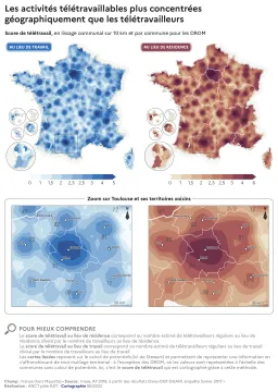 Les activit&eacute;s t&eacute;l&eacute;travaillables plus concentr&eacute;es g&eacute;ographiquement que les travailleurs