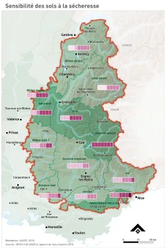 Sensibilit&eacute; des sols &agrave; la s&eacute;cheresse