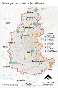 Sites patrimoniaux lab&eacute;llis&eacute;s